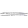 Bonnet Decals (Pair) for the Toyota LandCruiser 70 Series (Pre-DPF) (2007-2016) (view 2)
