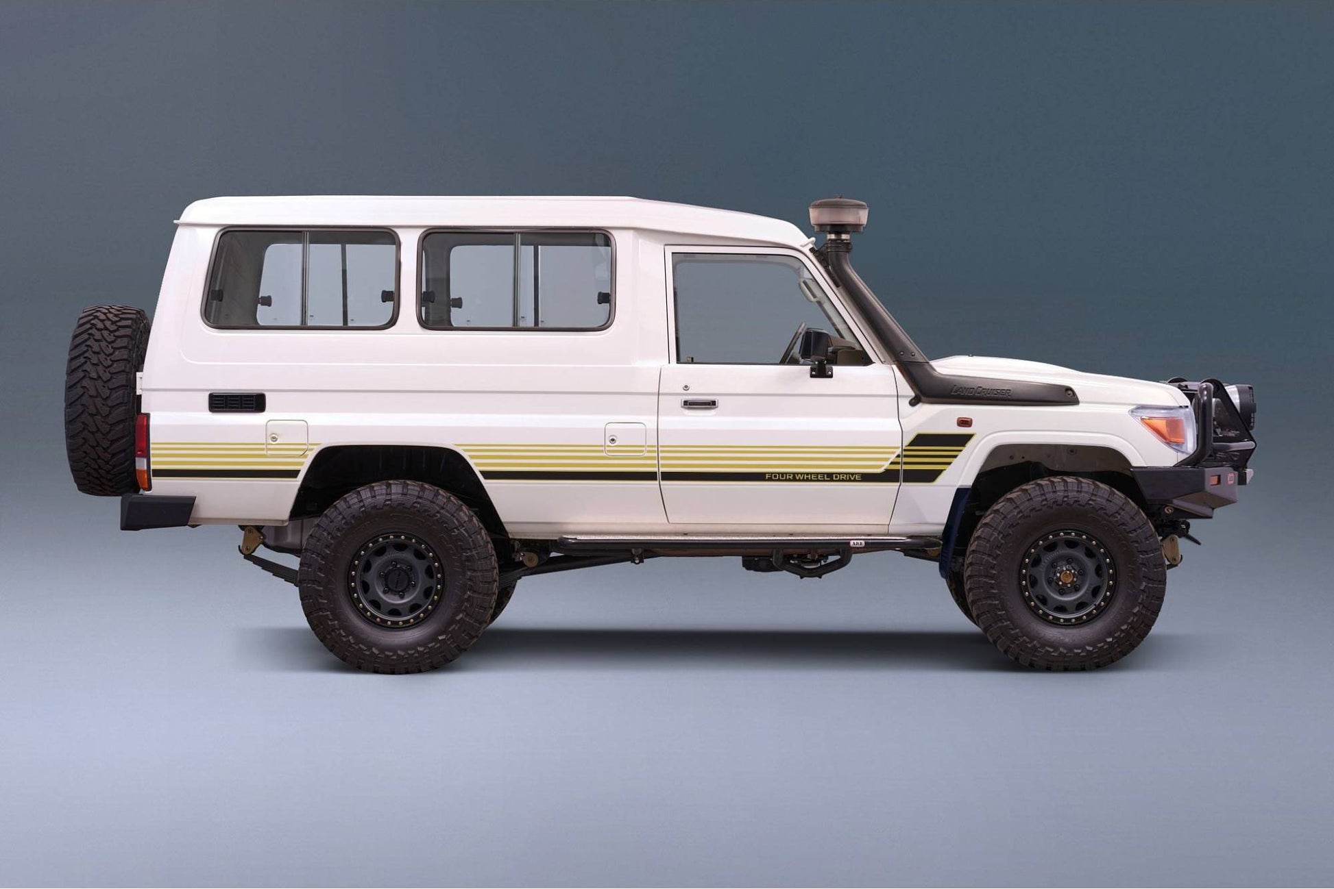 Decal Body Stripe Kit (Townsville) for the Toyota LandCruiser 78 Series Troop Carrier (1999-) (view 8)