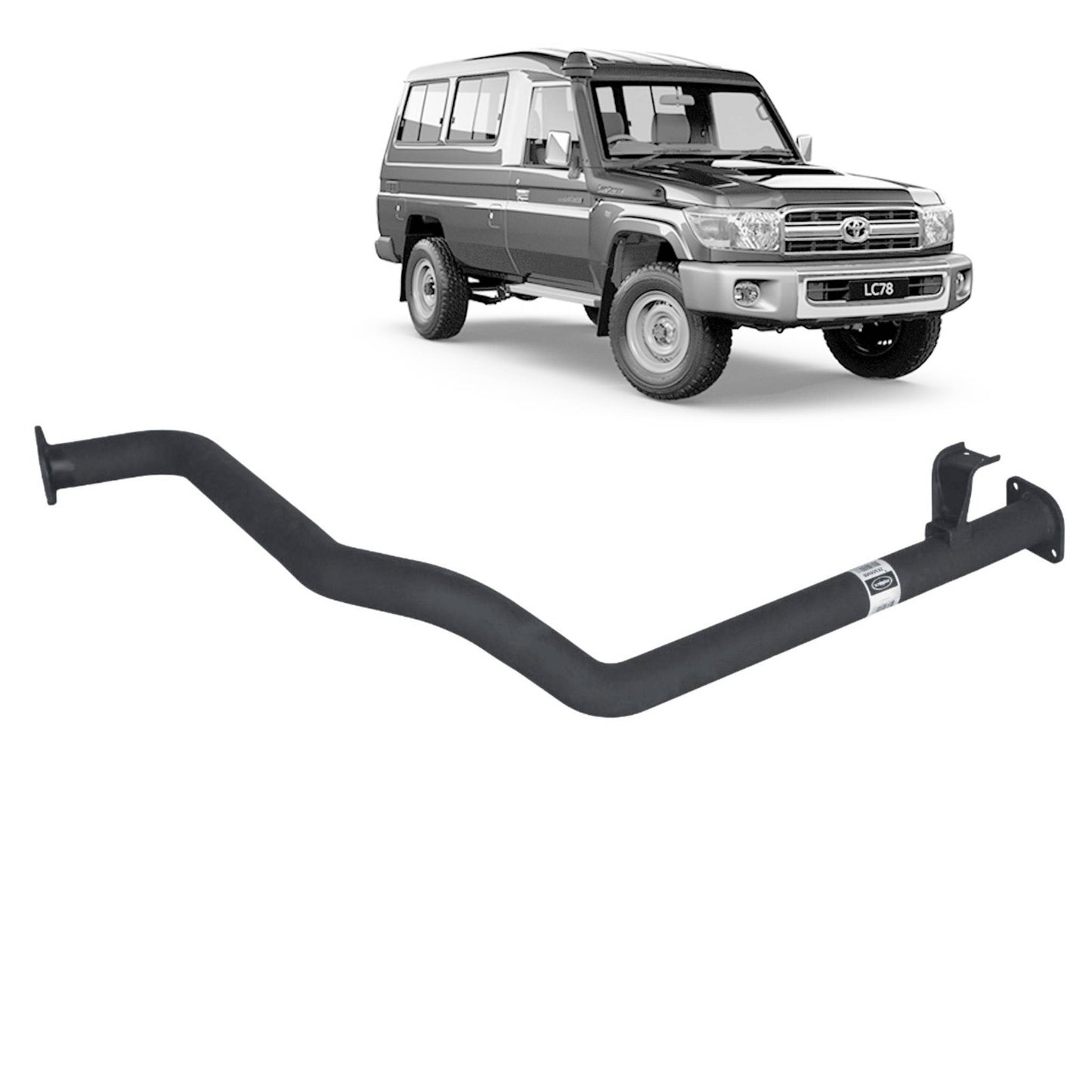 Performance 2.5" Exhaust System - 75/78 Series 4.2L 1HZ