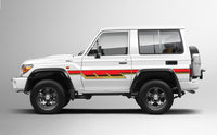 California body stripe kit - Toyota LandCruiser LC71 2023+ white vehicle