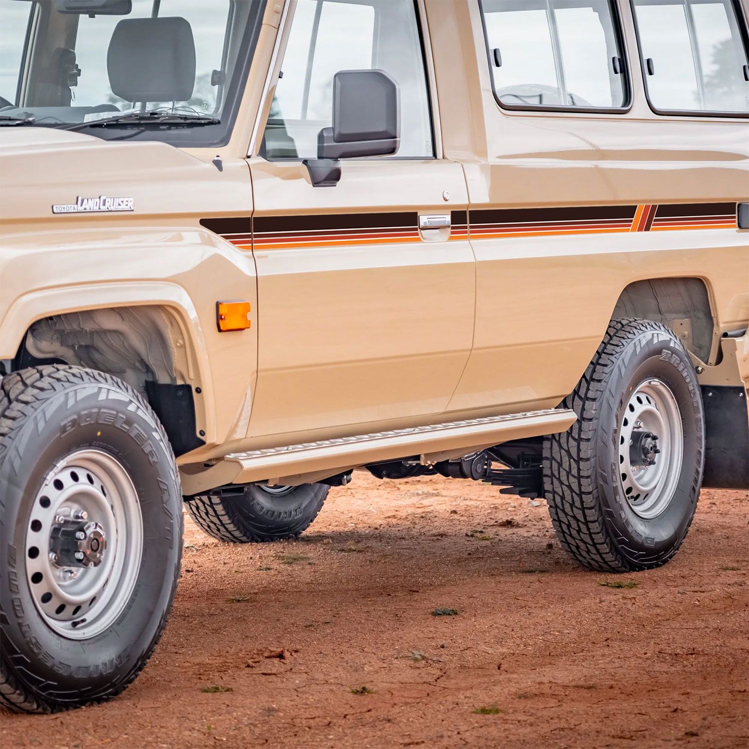 Touge source image 18 for Decal Body Stripe Kit (Mount Isa) - 78 Series Troop Carrier (1999-)