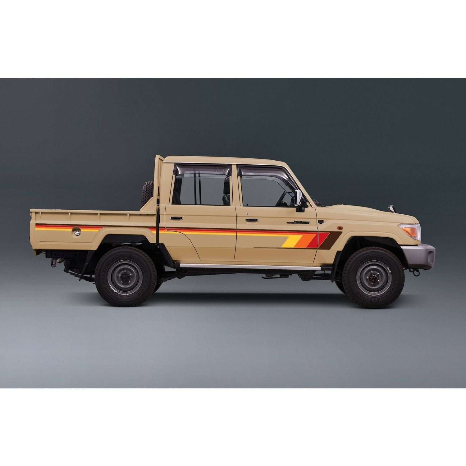 Decal Body Stripe Kit (Broome) for the Toyota LandCruiser 79 Series Dual Cab (2012-)