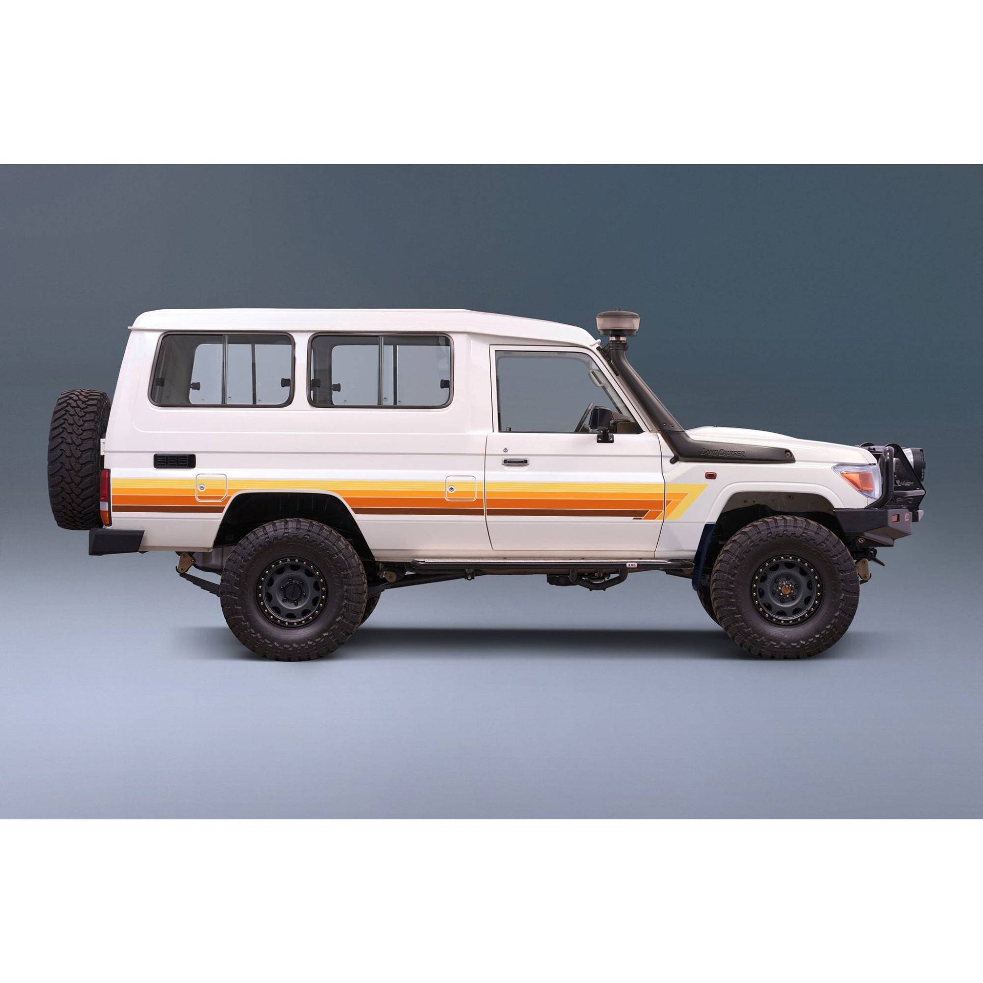 Decal Body Stripe Kit (Kiah River) for the Toyota LandCruiser 78 Series Troop Carrier (1999-) (view 2)