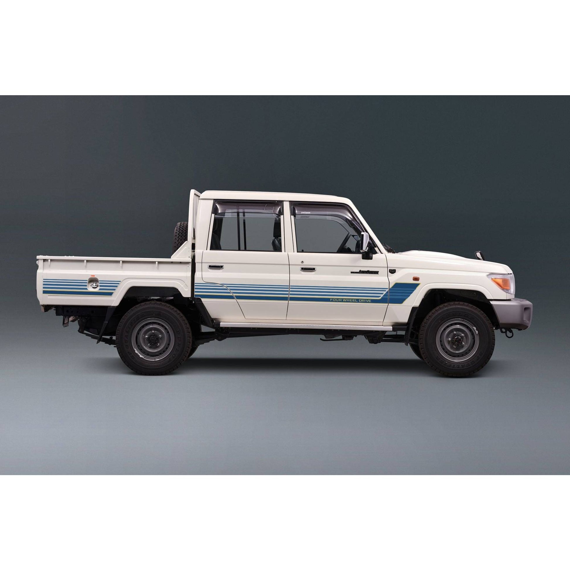 Decal Body Stripe Kit (Townsville) for the Toyota LandCruiser 79 Series Dual Cab (2012-) (view 6)