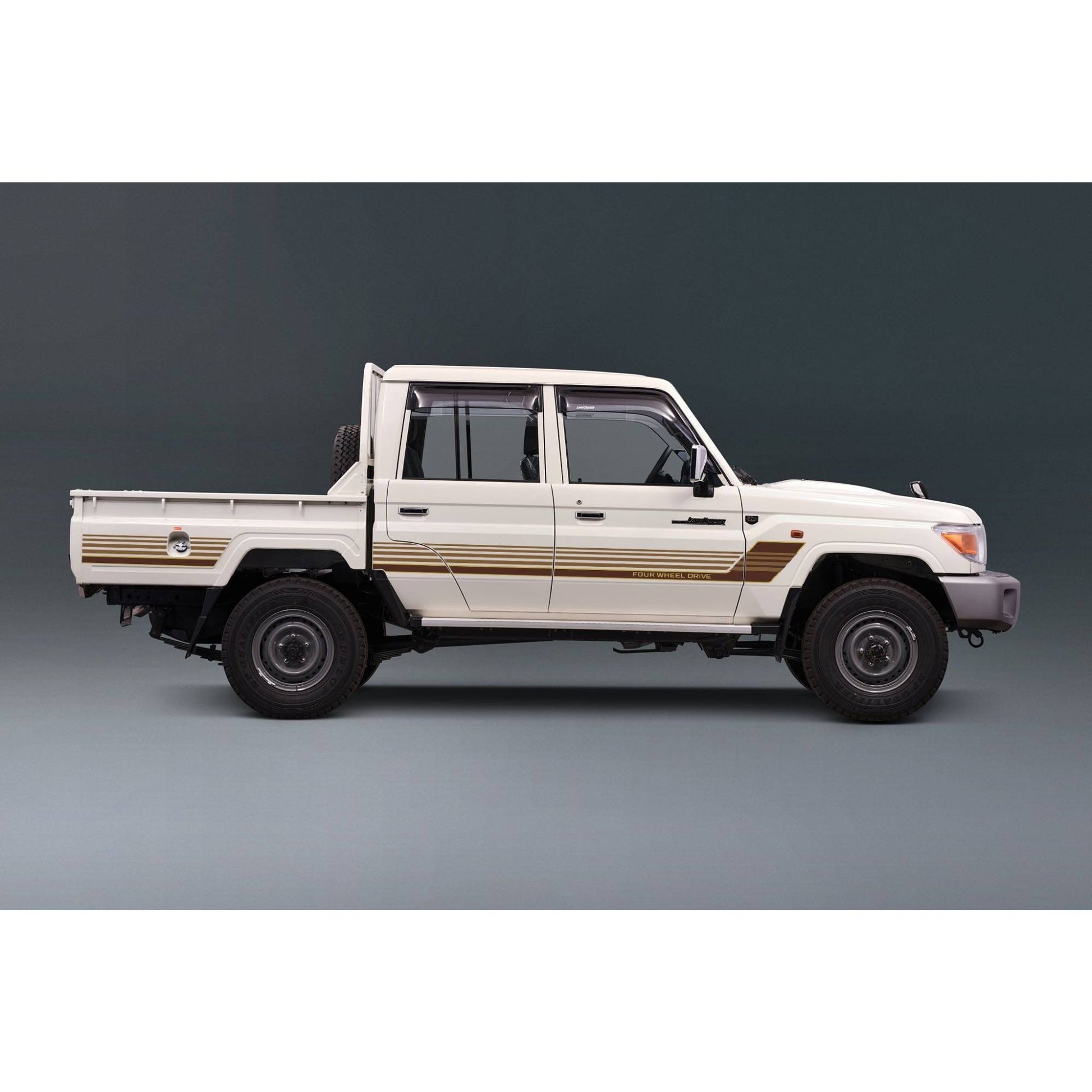 Decal Body Stripe Kit (Townsville) for the Toyota LandCruiser 79 Series Dual Cab (2012-) (view 5)