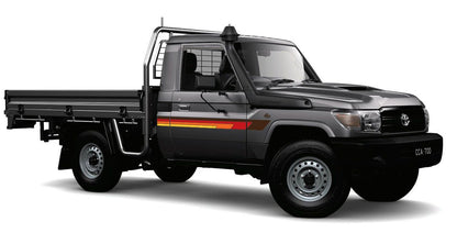 70 Series Land Cruiser Decal Body Stripe Kit (Broome Lite) - 75/79 Series Single Cab (1985-)