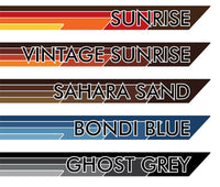70 Series Land Cruiser Decal Body Stripe Kit (Broome Lite) - 75/79 Series Single Cab (1985-)