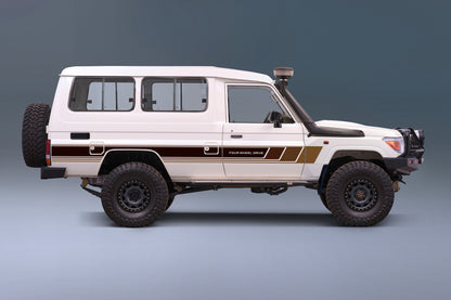 70 Series Land Cruiser Decal Body Stripe Kit (Cobar) - 78 Series Troop Carrier (1999-)