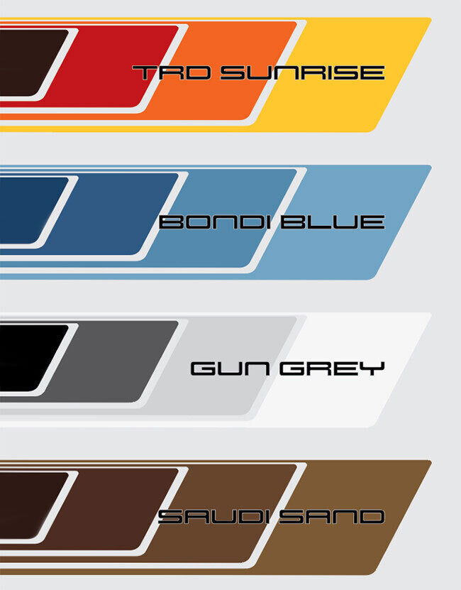 70 Series Land Cruiser Decal Body Stripe Kit (Cobar) - 79 Series Dual Cab (2012-)