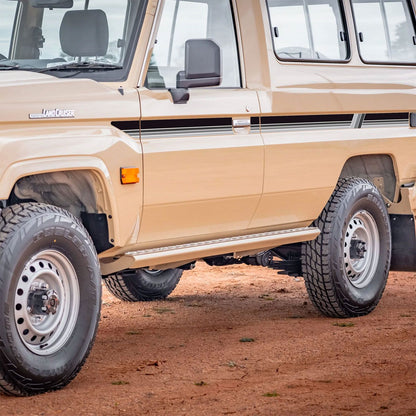 70 Series Land Cruiser Decal Body Stripe Kit (Mount Isa) - 78 Series Troop Carrier (1999-)