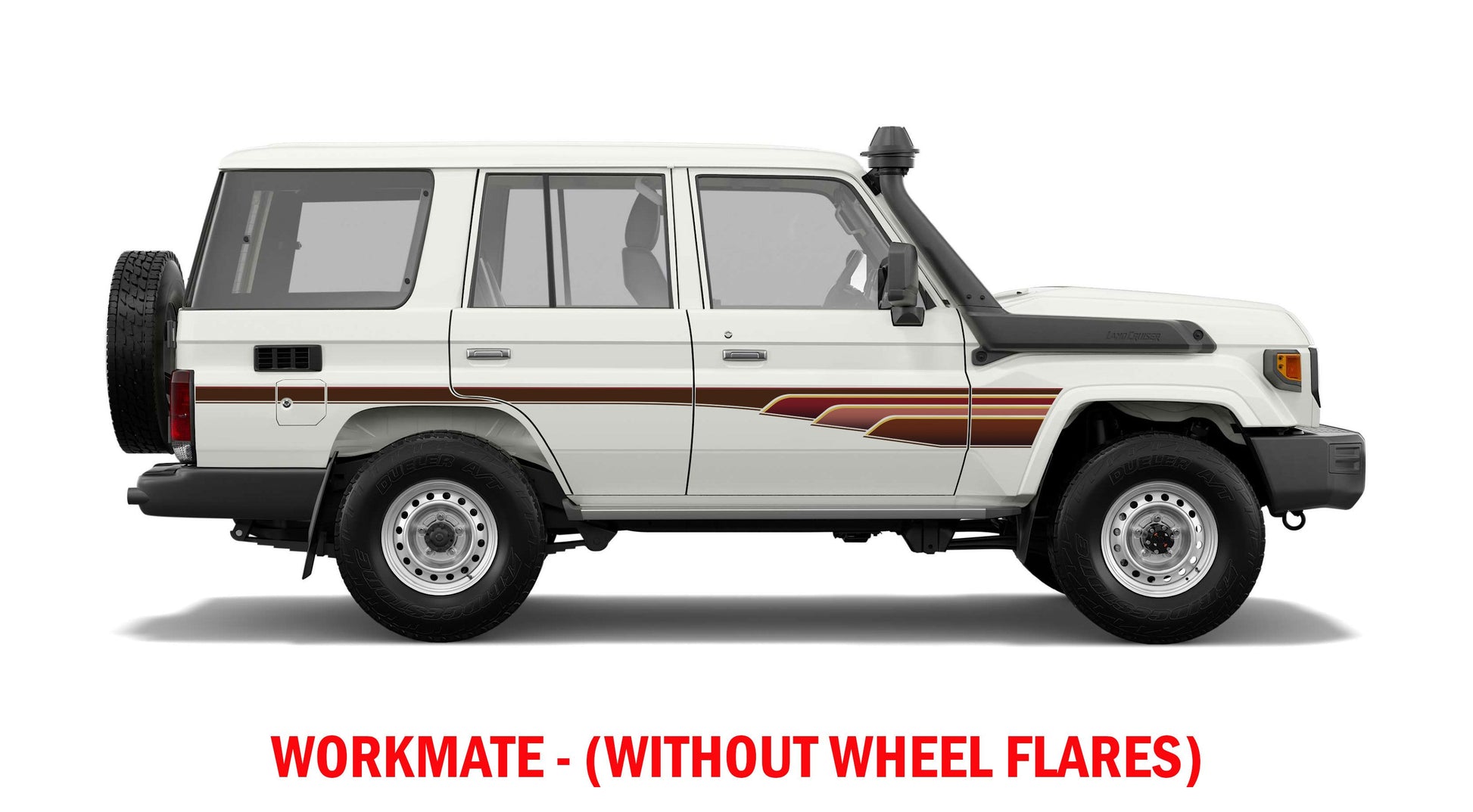 70 Series Land Cruiser Decal Body Stripe Kit (Muscat) - 76 Series (2007-)