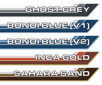 70 Series Land Cruiser Decal Body Stripe Kit (Renmark Type-1) - 78 Series Troop Carrier (1999-)