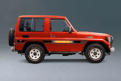 70 Series Land Cruiser Decal Body Stripe Kit (Talbot) -  71 Series/Bundera (1984–)