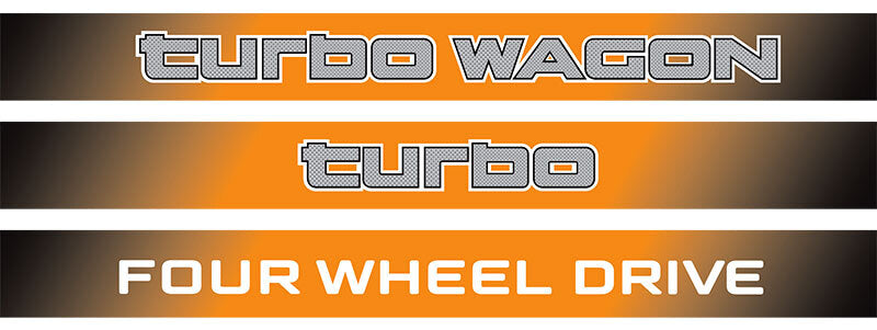 70 Series Land Cruiser Decal Body Stripe Kit (Talbot) -  71 Series/Bundera (1984–)