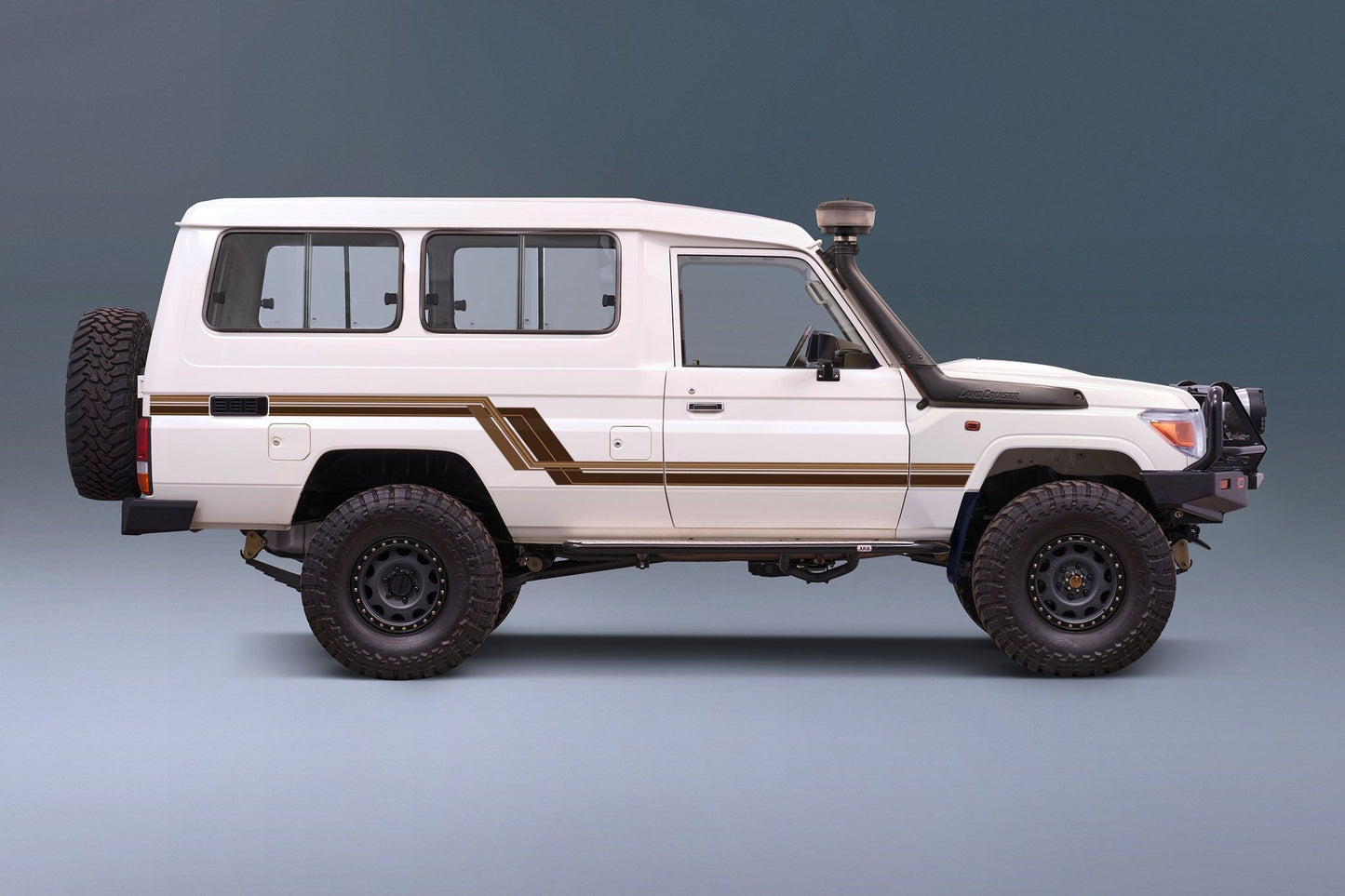 70 Series Land Cruiser Decal Body Stripe Kit (Tarcutta) - 78 Series Troop Carrier (1999-)