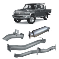 70 Series Land Cruiser Extreme Duty 4 DPF Back Exhaust - 79 Series Dual Cab