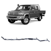 70 Series Land Cruiser Extreme Duty Exhaust - 79 Series Dual Cab (01/2012 - 10/2016)
