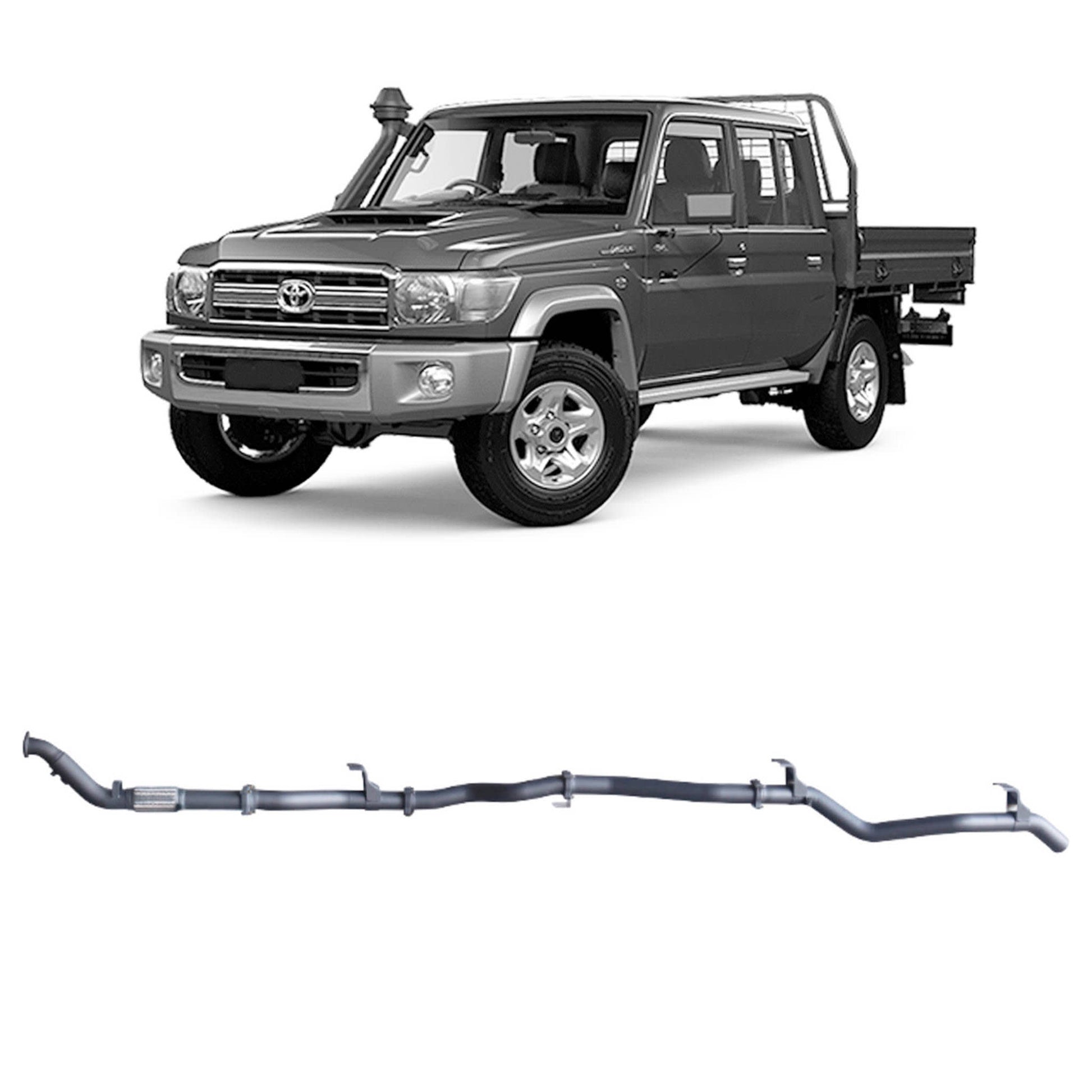 70 Series Land Cruiser Extreme Duty Exhaust - 79 Series Dual Cab with DPF Adapter