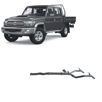 70 Series Land Cruiser Extreme Duty Twin Exhaust - 79 Series Single and Dual Cab (11/2016 - On)