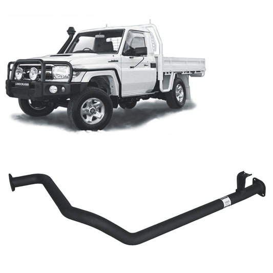 Toyota Land Cruiser Redback 2.5" Exhaust for 79 Series Exhaust 1HZ with Muffler