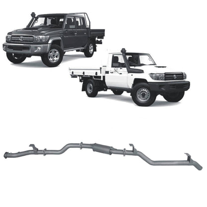 Toyota Land Cruiser Redback Extreme Duty Exhaust for Toyota Landcruiser 79 Series with Auxiliary Fuel Tank (11/2016 onwards)