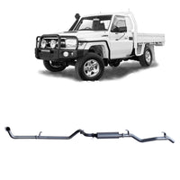 Extreme Duty 3" Factory Dump Pipe Back Exhaust for the Toyota LandCruiser 79 Series 4.2L TD (01/2001 - 01/2007) (view 5)