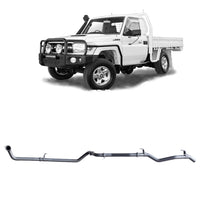 Extreme Duty 3" Factory Dump Pipe Back Exhaust for the Toyota LandCruiser 79 Series 4.2L TD (01/2001 - 01/2007) (view 4)