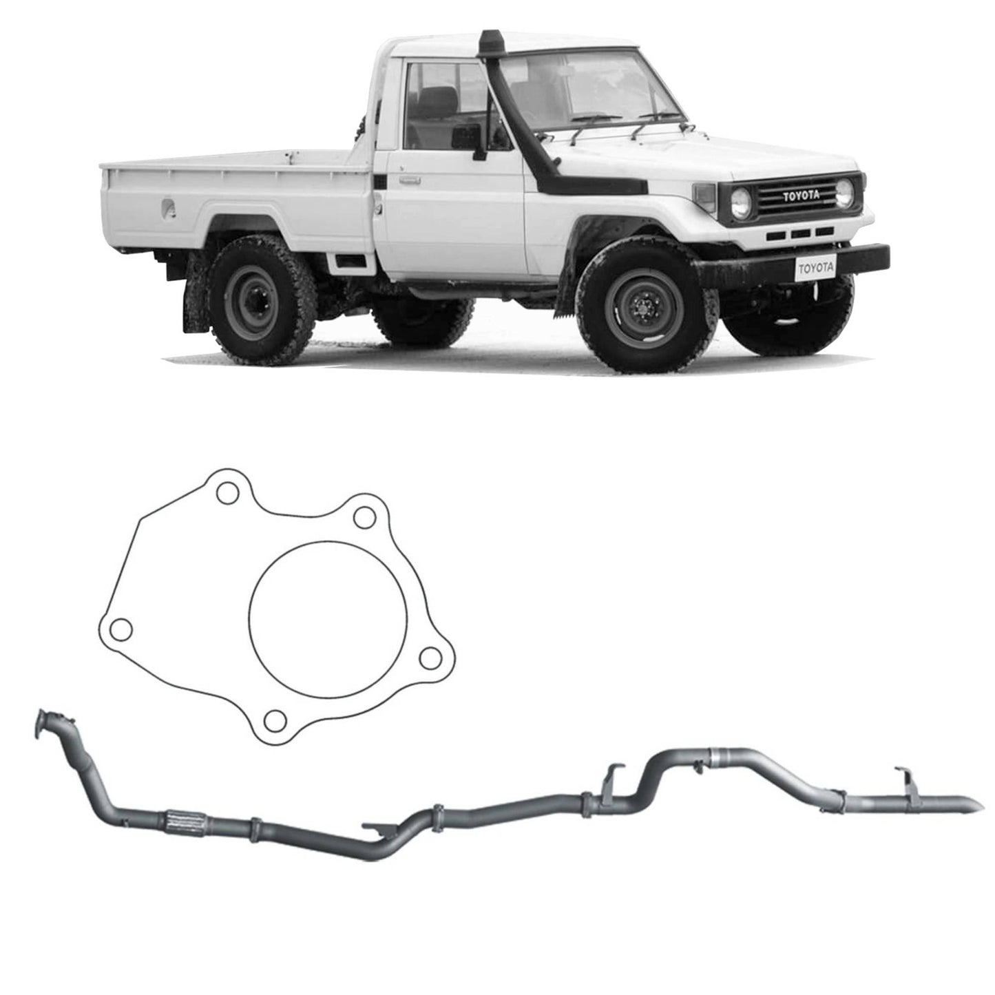 Extreme Duty 3" Exhaust - 75/78 Series