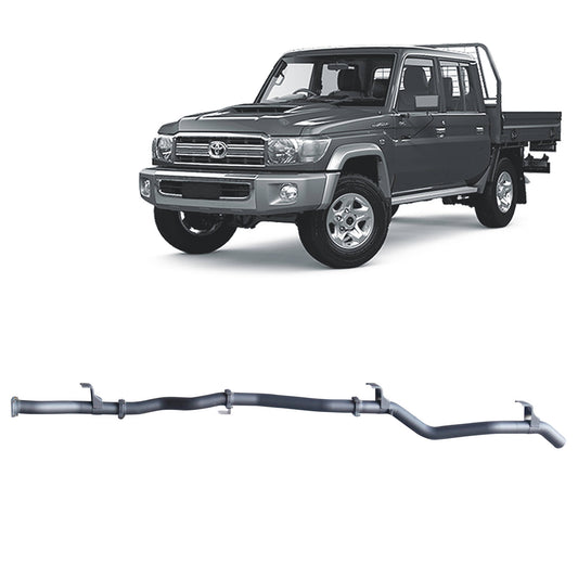 Extreme Duty 3" DPF Back Exhaust - 79 Series Single & Dual Cab (11/2016 - On)