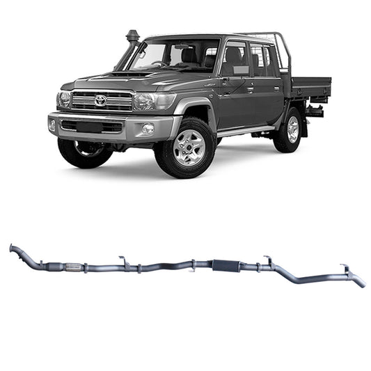 Extreme Duty 3" Turbo Back Exhaust - 79 Series Dual Cab (01/2012 - 10/2016)