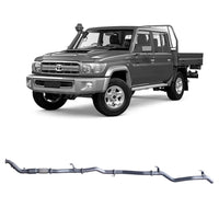 Extreme Duty 3" Turbo Back Exhaust - 79 Series Dual Cab w/ Auxiliary Fuel Tank (01/2012 - 10/2016)