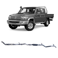 Extreme Duty 3" Turbo Back Exhaust - 79 Series Dual Cab w/ Auxiliary Fuel Tank (01/2012 - 10/2016)