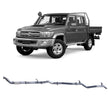 Extreme Duty 3" Turbo Back Exhaust - 79 Series Dual Cab w/ Auxiliary Fuel Tank (01/2012 - 10/2016)