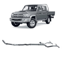 Extreme Duty 3" Twin Turbo Back Exhaust - 79 Series Dual Cab (10/2012 - 10/2016)