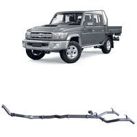 Extreme Duty 3" Twin Turbo Back Exhaust - 79 Series Dual Cab (10/2012 - 10/2016)