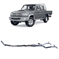 Extreme Duty 3" Twin Turbo Back Exhaust - 79 Series Dual Cab (10/2012 - 10/2016)