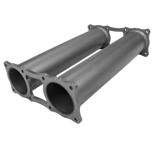 Extreme Duty Twin 4" Muffler Delete - 79 Series Dual Cab
