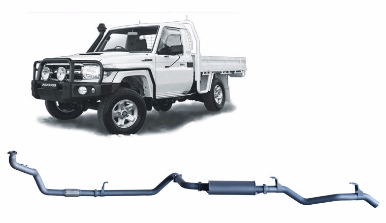 Extreme Duty 3" Exhaust - 79 Series 4.2L 1HZ (10/1999 - 01/2007)